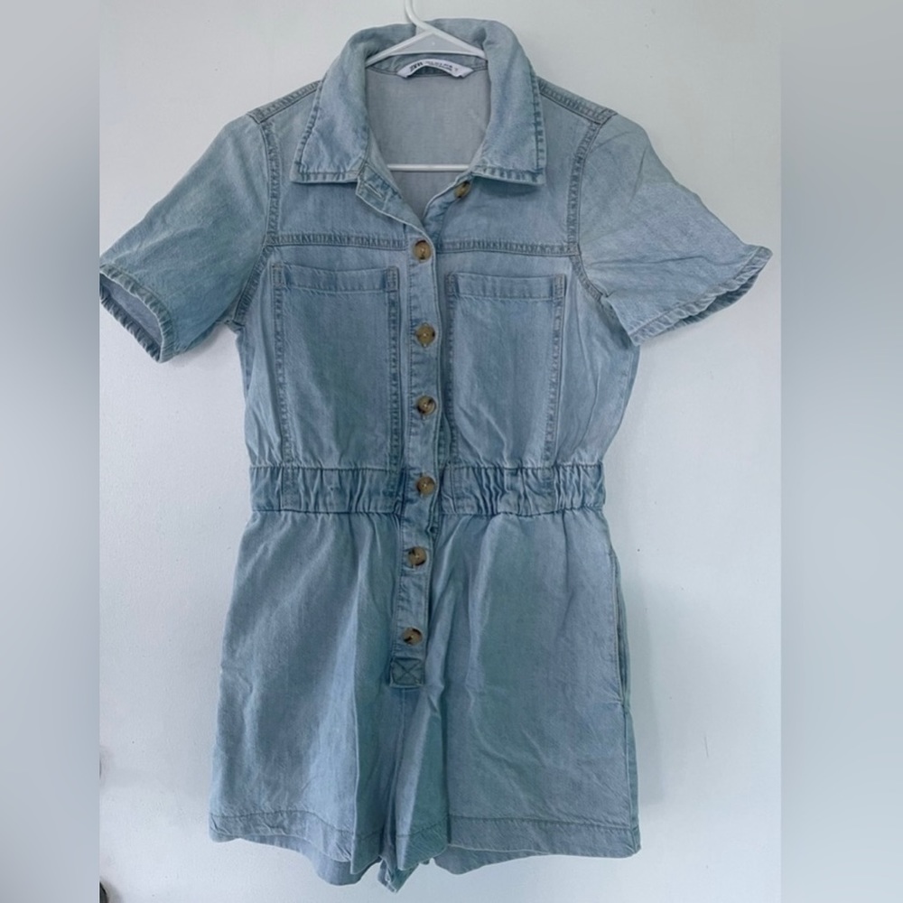 Zara denim romper